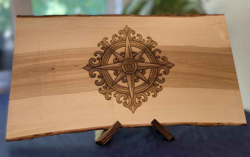 Live Edge Charcuterie Board  - Compass - Great North Gear