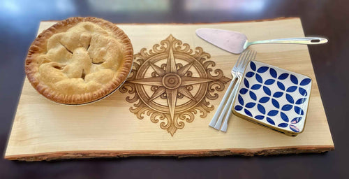 Live Edge Charcuterie Board  - Compass - Great North Gear