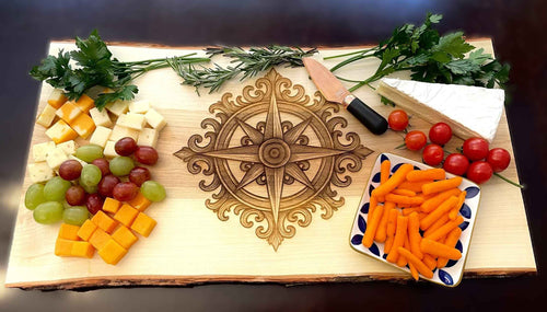 Live Edge Charcuterie Board  - Compass - Great North Gear
