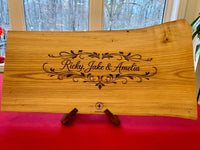 Live Edge Charcuterie Board  - Personalize - Great North Gear