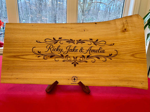 Live Edge Charcuterie Board  - Personalize - Great North Gear