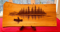 Live Edge Charcuterie Board  - Lake Scene - Great North Gear