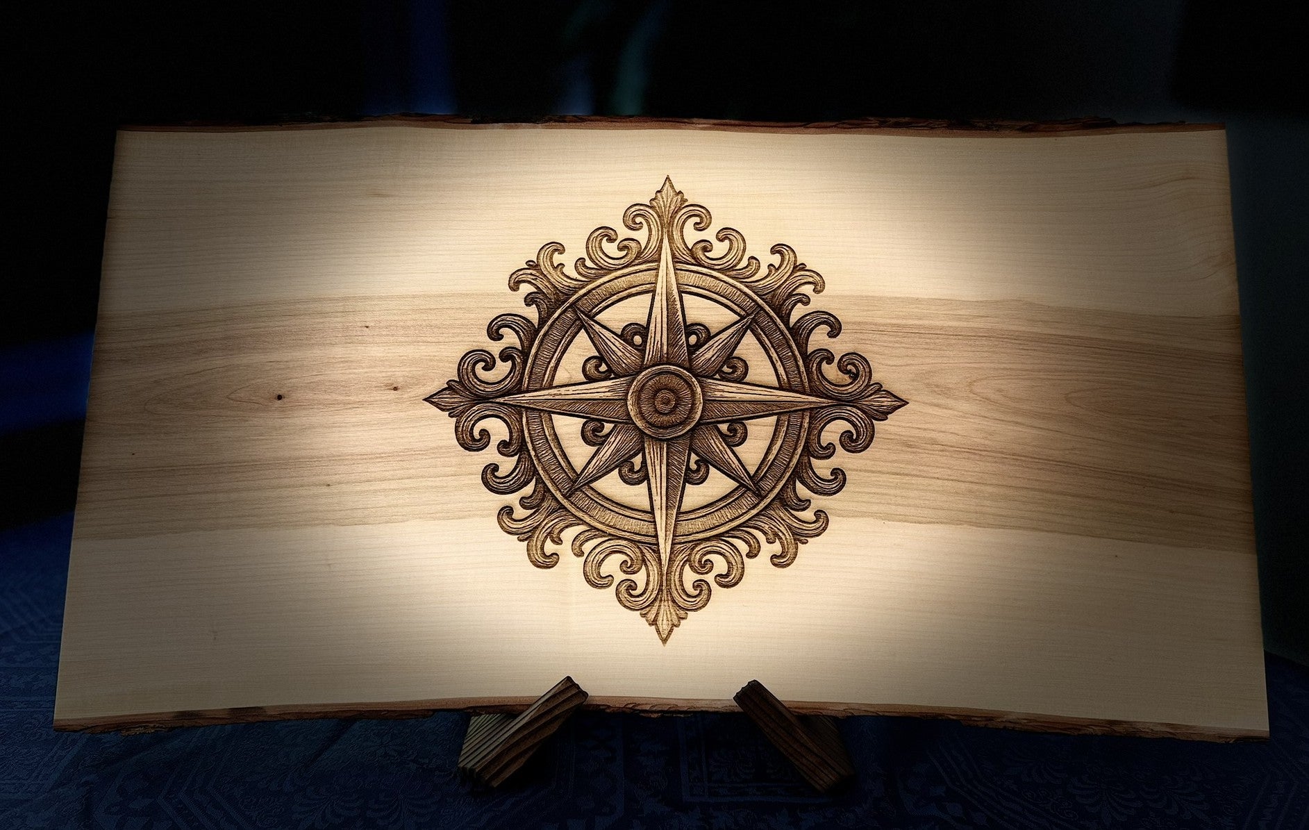 Live Edge Charcuterie Board  - Compass