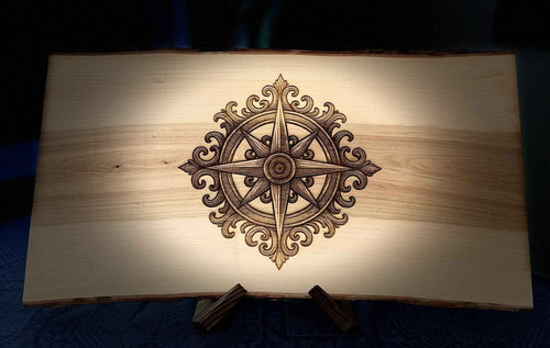 Live Edge Charcuterie Board  - Compass - Great North Gear