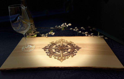 Live Edge Charcuterie Board  - Compass - Great North Gear