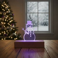 Acrylic Light Scenes – LED Lit 6×4” Inserts & Wood Base | Handmade in Canada