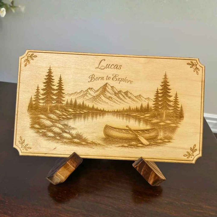 Adventure Series Personalized Wood Plaque