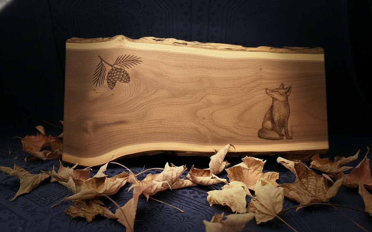 Live Edge Charcuterie Board  - Fox