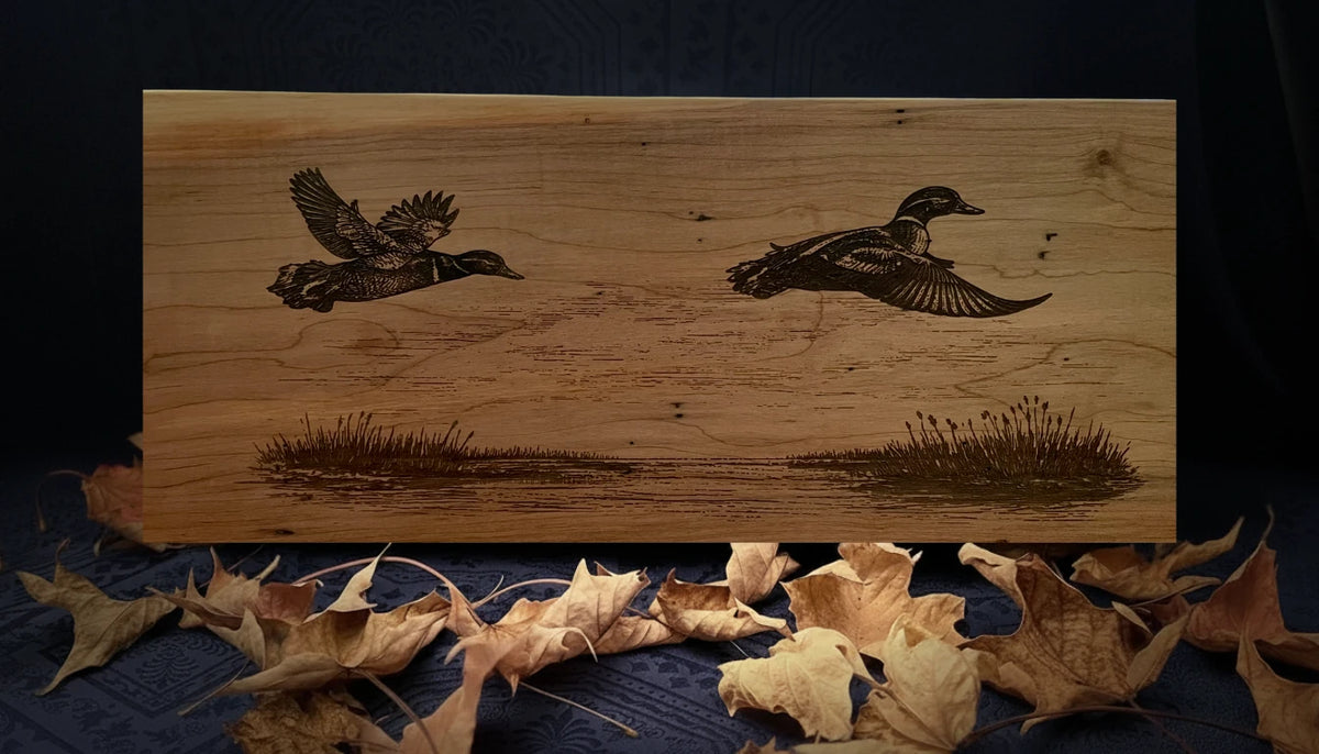 Live Edge Charcuterie Board – Ducks