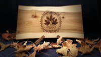 Live Edge Charcuterie Board  - Maple Leaf - Great North Gear