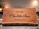 Personalized Milestone Birthday Live Edge Charcuterie Board - Great North Gear