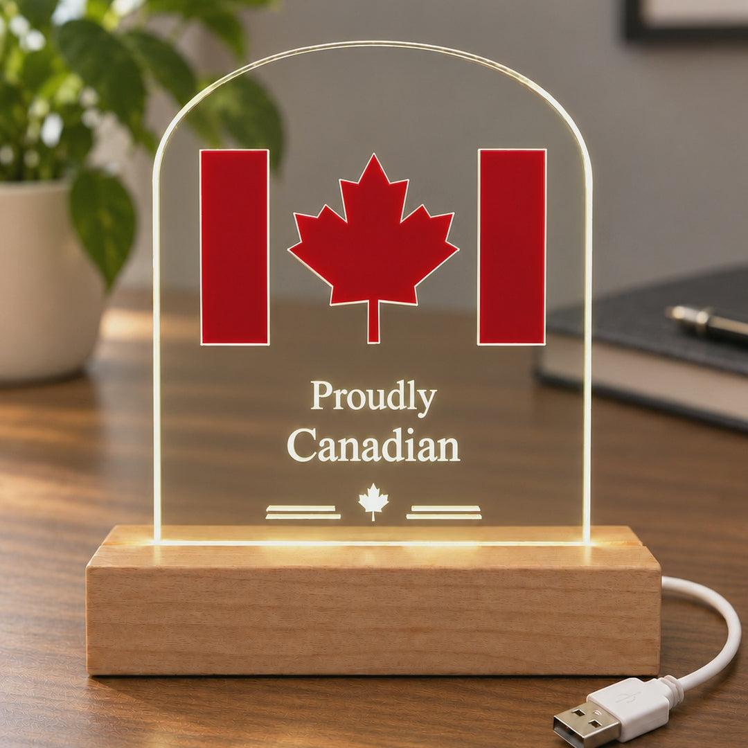 Proudly Canadian Acrylic LED Display