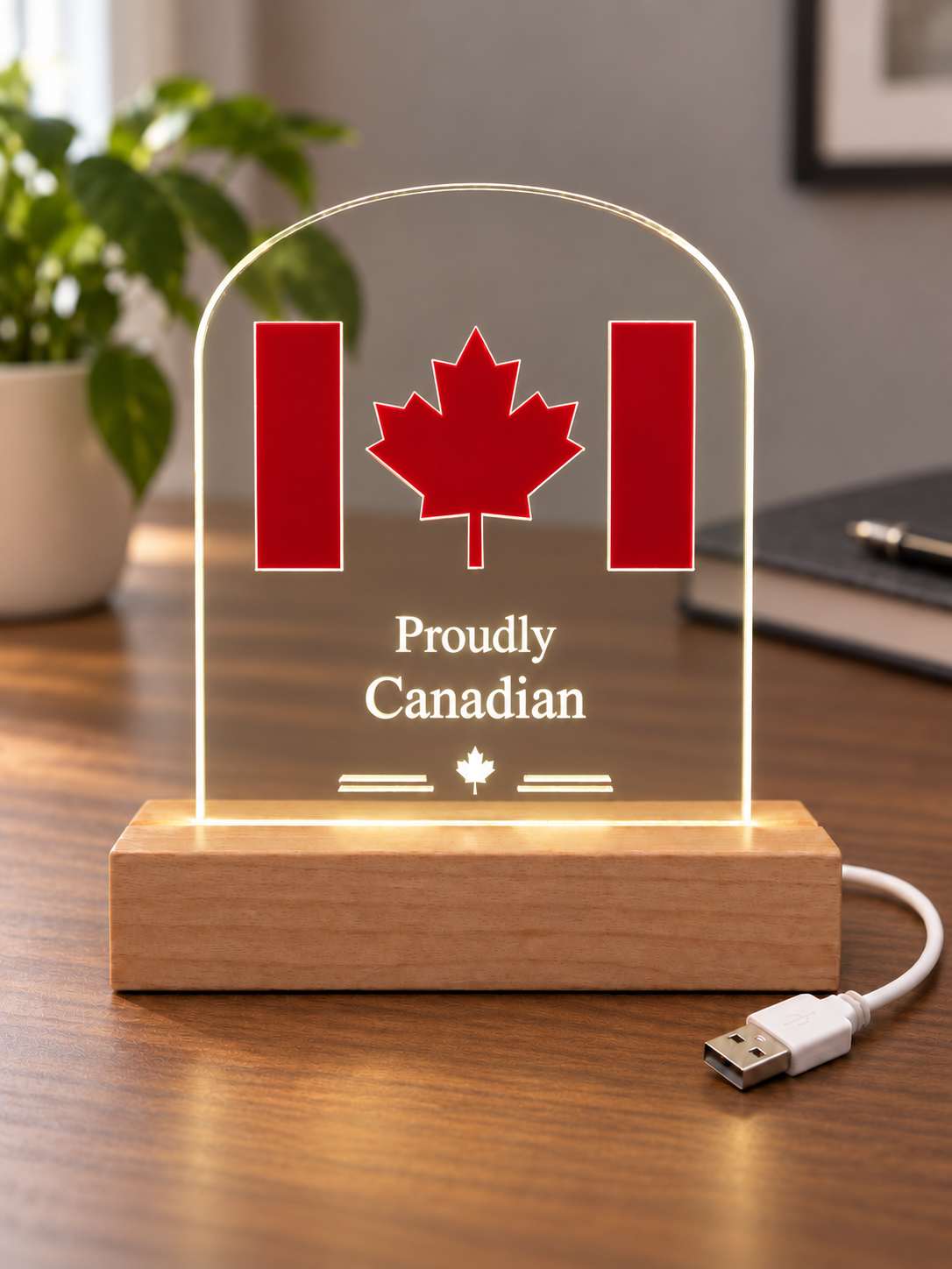 Proudly Canadian Acrylic LED Display