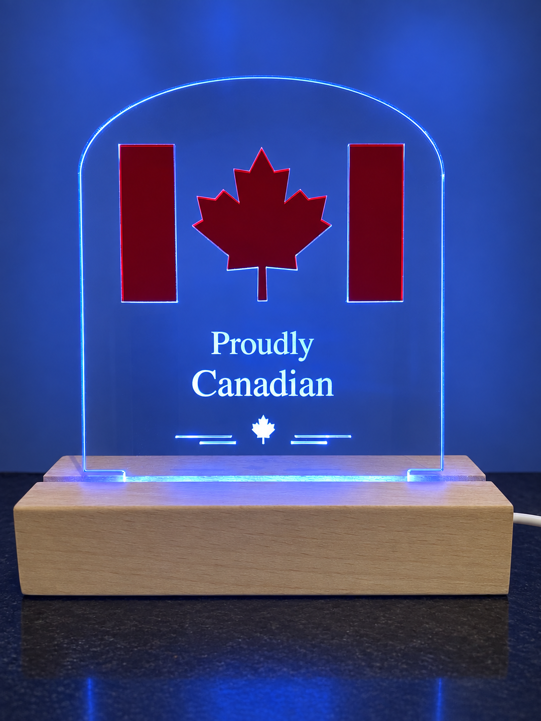 Proudly Canadian Acrylic LED Display