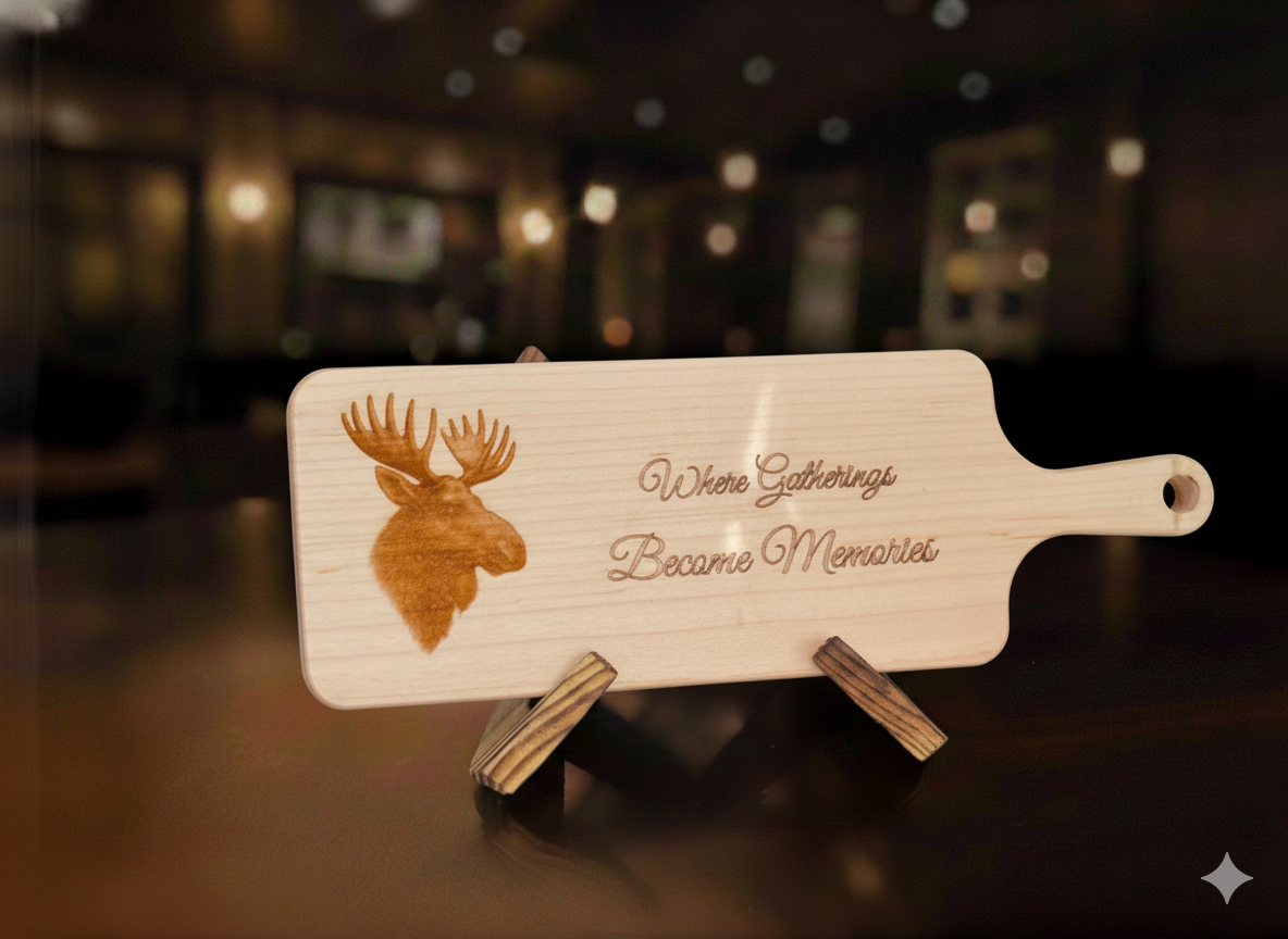 Engraved Classic Serving Board – Moose