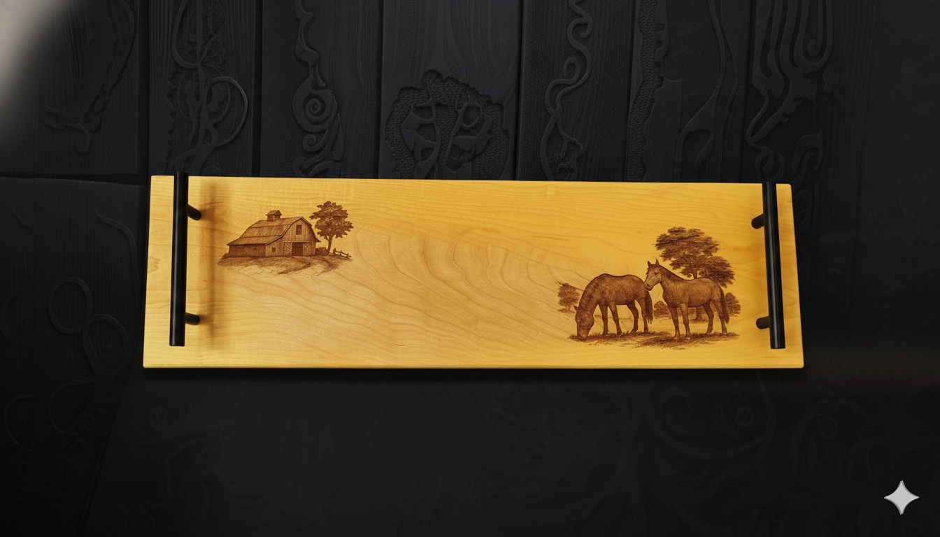 Serving Tray –  Horses