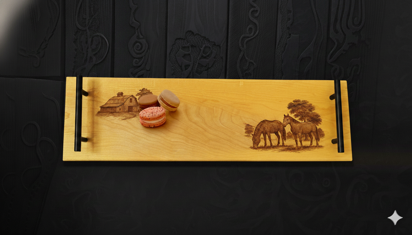Serving Tray –  Horses - Great North Gear
